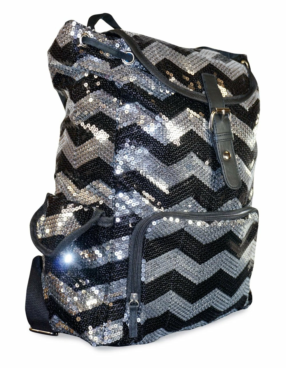 5Star-TD Chevron Backpack Zigzag Print Purse Sequined Book Bag Handbag 3 5Star-TD Chevron Backpack Zigzag Print Purse Sequined Book Bag Handbag - Image 3