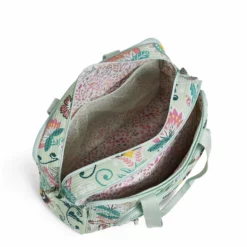 Vera Bradley Signature Cotton Deluxe Weekender, Mint Flowers -Cole Haan Shop 81Fdq5YD9JL