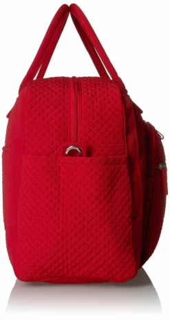 Vera Bradley Women's Microfiber Weekender Travel Bag, Cardinal Red, One Size -Cole Haan Shop 81oNFo3m EL