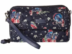 Vera Bradley Women's Iconic RFID All-In-One Crossbody Holiday Owls One Size