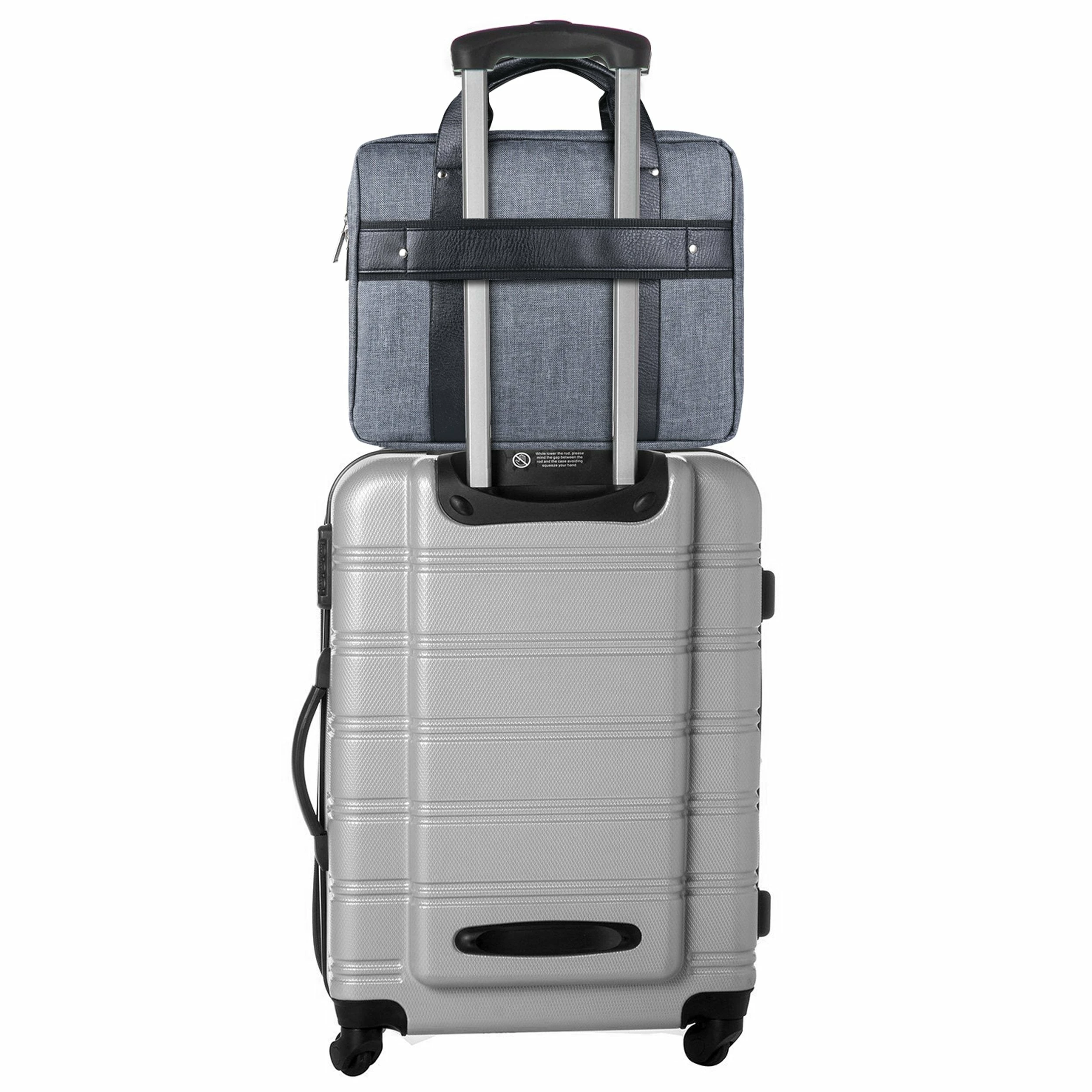 Vangoddy Chrono Grey Rugged Tote Crossbody Shoulder Bag For Lenovo Flex 3 | IdeaPad | ThinkPad E L P Series 15.6" Laptop + Sync And Charge Cable 3 Vangoddy Chrono Grey Rugged Tote Crossbody Shoulder Bag For Lenovo Flex 3 | IdeaPad | ThinkPad E L P Series 15.6" Laptop + Sync And Charge Cable - Image 3