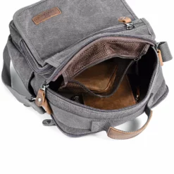 Plambag Canvas Messenger Bag Small Travel School Crossbody Bag Fit IPad Grey -Cole Haan Shop 91MEZ2gcn8L