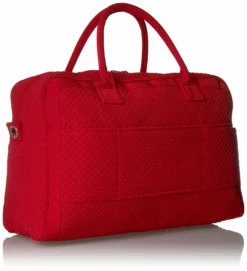 Vera Bradley Women's Microfiber Weekender Travel Bag, Cardinal Red, One Size -Cole Haan Shop 91R8oWInb8L