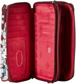 Vera Bradley Women's Signature Cotton RFID All In One Crossbody Wristlet , Bordeaux Blooms, One Size -Cole Haan Shop 91baaTw78gL