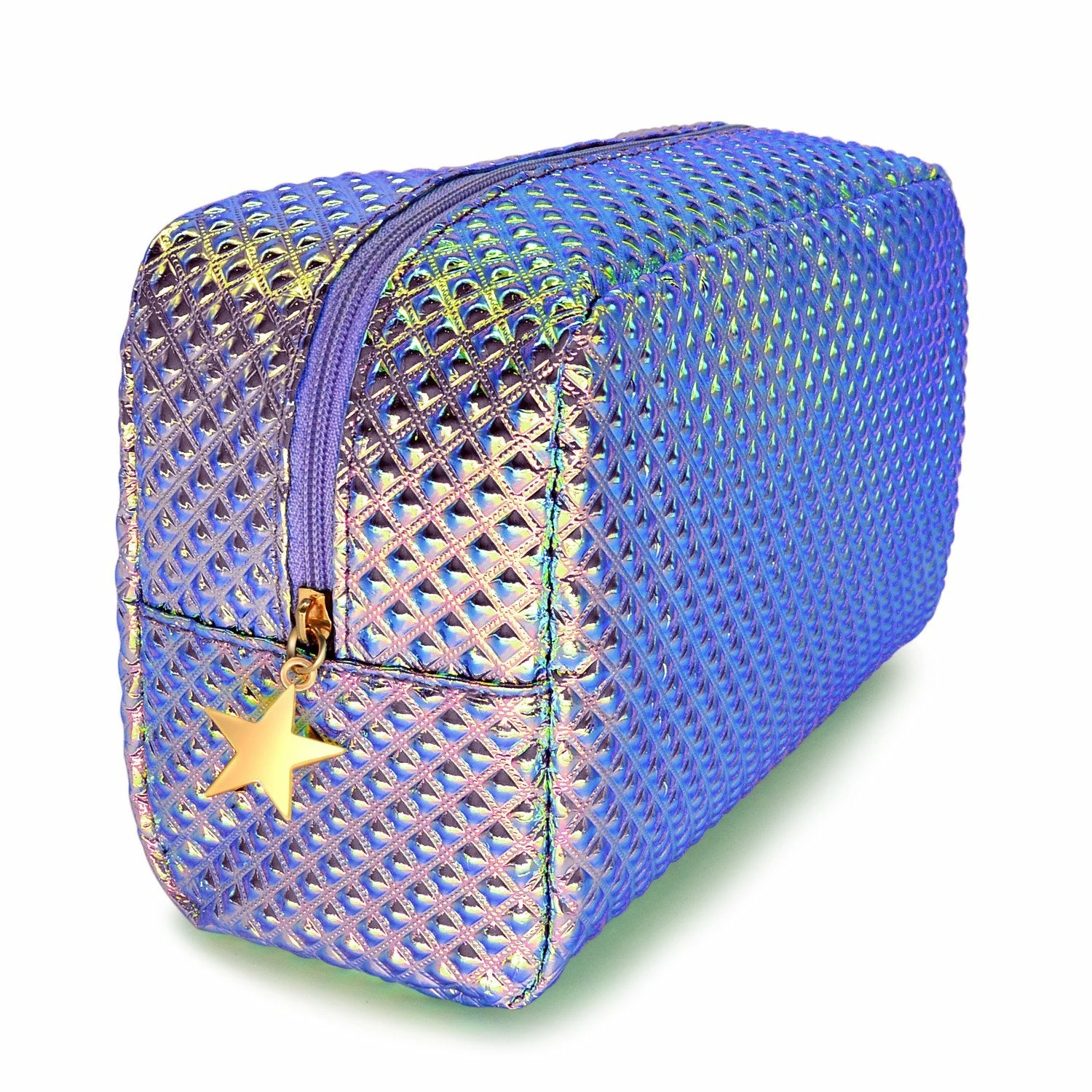 Holographic Cosmetic Bag Makeup Bag Toiletry Travel Bag Handy Large Protable Wash Pouch Waterproof Zipper Handbag Carry Case Organizer Mermaid Makeup Brush Bag(shiny Purple Bag) 7 Holographic Cosmetic Bag Makeup Bag Toiletry Travel Bag Handy Large Protable Wash Pouch Waterproof Zipper Handbag Carry Case Organizer Mermaid Makeup Brush Bag(shiny Purple Bag) - Image 7