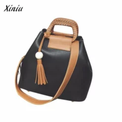 Xiniu Handbags Fashion Ladies Shoulder Bag Tassel Casual Large Capacity Hobos Tote Crossbody Bag