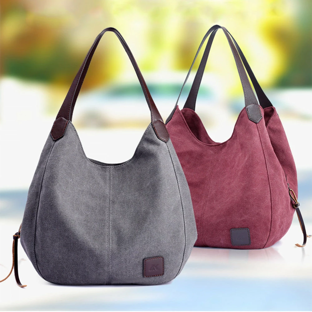 Women'S Canvas Handbags Vintage High Quality Female Hobos Single Shoulder Bags 1 Women'S Canvas Handbags Vintage High Quality Female Hobos Single Shoulder Bags