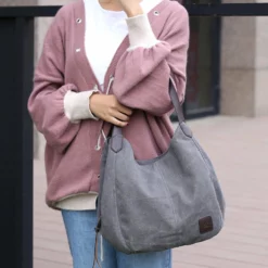 Women'S Canvas Handbags Vintage High Quality Female Hobos Single Shoulder Bags 10 Women'S Canvas Handbags Vintage High Quality Female Hobos Single Shoulder Bags -Cole Haan Shop product image 618041643