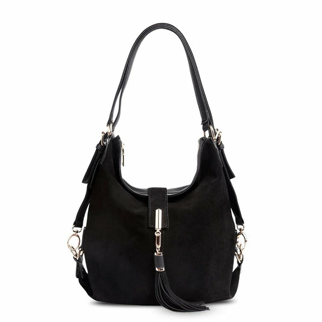 Nico Louise Women Real Split Suede Leather Shoulder Bag Female Leisure Nubuck Casual Handbag Hobo 6 Nico Louise Women Real Split Suede Leather Shoulder Bag Female Leisure Nubuck Casual Handbag Hobo - Image 6