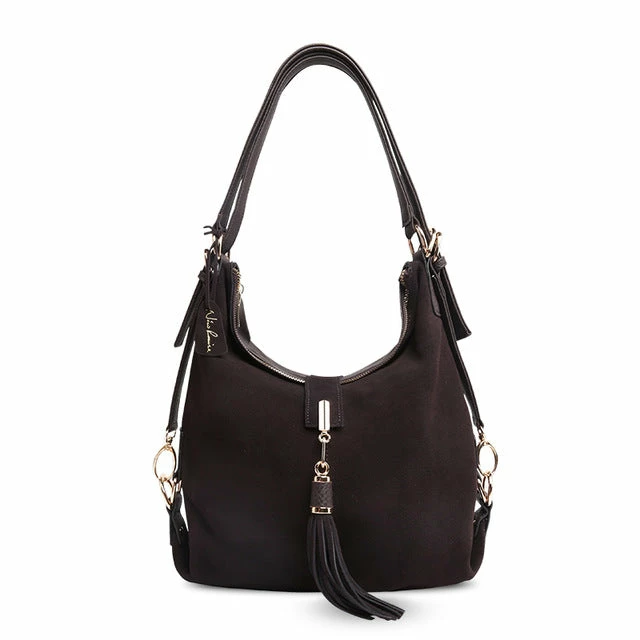 Nico Louise Women Real Split Suede Leather Shoulder Bag Female Leisure Nubuck Casual Handbag Hobo 8 Nico Louise Women Real Split Suede Leather Shoulder Bag Female Leisure Nubuck Casual Handbag Hobo - Image 8