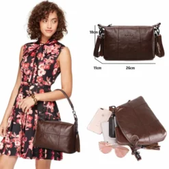 Cobbler Legend Hobo Women Bag Female Ladies' Genuine Leather Tassel Handbag Shoulder Crossbody Bags -Cole Haan Shop product image 809875823