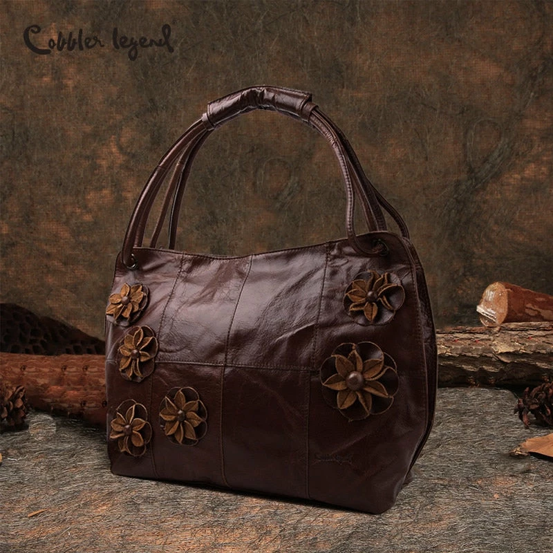 Cobbler Legend 2018 New Flower Vintage Women Totes Bag Female Fashion Handbags Luxury Retro Hobos 1 Cobbler Legend 2018 New Flower Vintage Women Totes Bag Female Fashion Handbags Luxury Retro Hobos