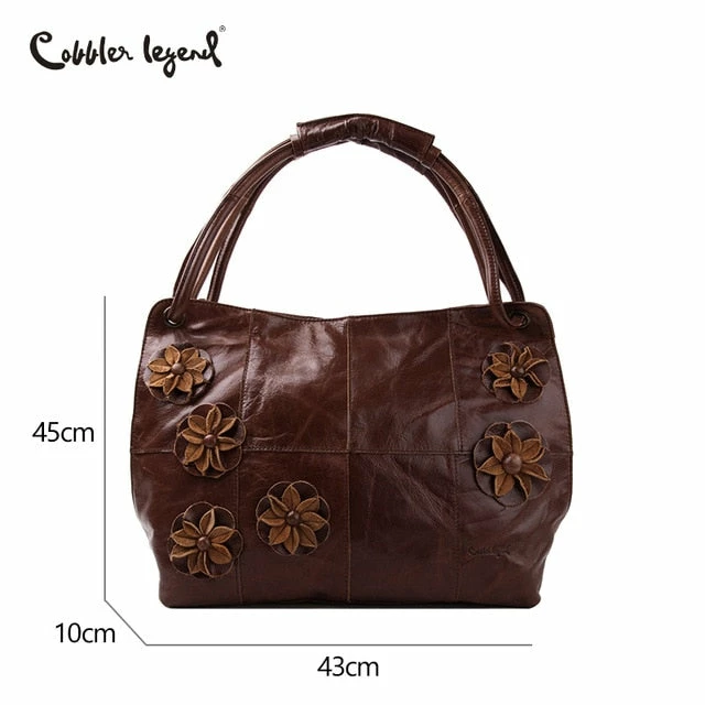 Cobbler Legend 2018 New Flower Vintage Women Totes Bag Female Fashion Handbags Luxury Retro Hobos 2 Cobbler Legend 2018 New Flower Vintage Women Totes Bag Female Fashion Handbags Luxury Retro Hobos - Image 2