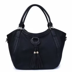 Vintage Knitting Thread Hobos Top Handle Large Capacity Tote Bag Tassel Shoulder Bag Soft Leather -Cole Haan Shop product image 868881253