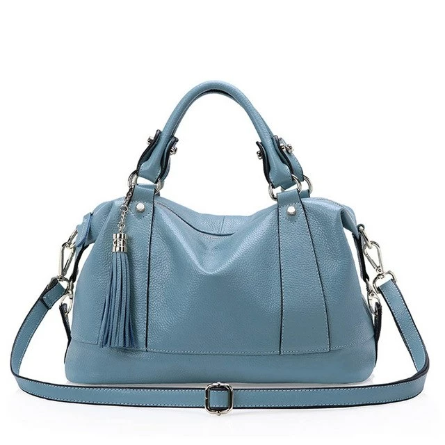 2019 New Women Hobo Tote Bag Bolsas Fashion 100% First Layer Soft Genuine Leather Handbag Messenger 5 2019 New Women Hobo Tote Bag Bolsas Fashion 100% First Layer Soft Genuine Leather Handbag Messenger - Image 5